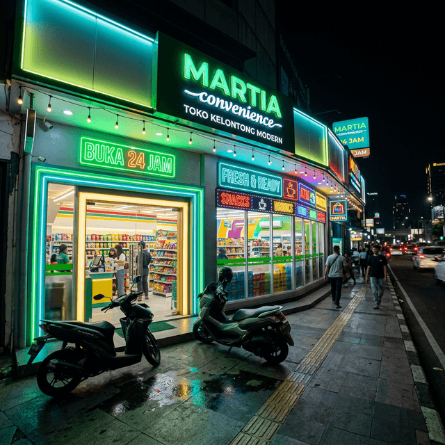 Helen's Night Mart Malang — hybrid WS2812B and WS2815 facade lighting installation