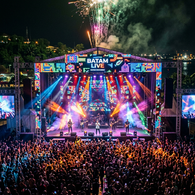 Tembak Langit Batam — stage pixel mapping rig dengan WS2815 dan Advatek E16-S Mk3